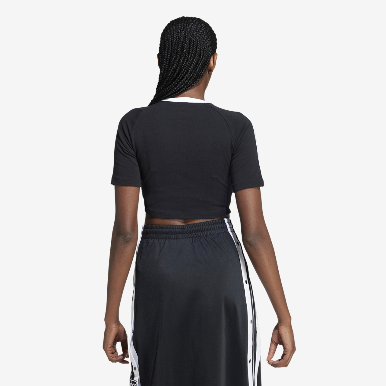 adidas Originals 3 Stripe Baby T-Shirt Image 2 of 3. Tap to open photo gallery.