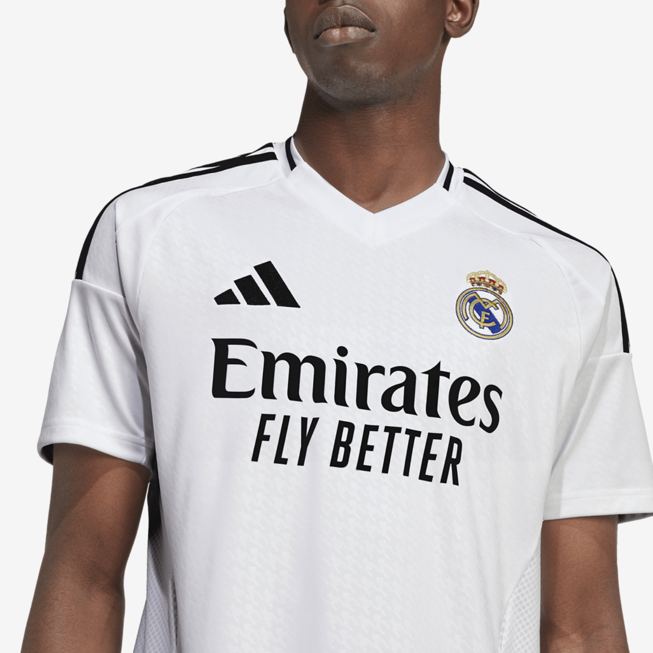adidas Real Madrid 24/25 Home Short Sleeve Jersey Image 3 of 6. Tap to open photo gallery.