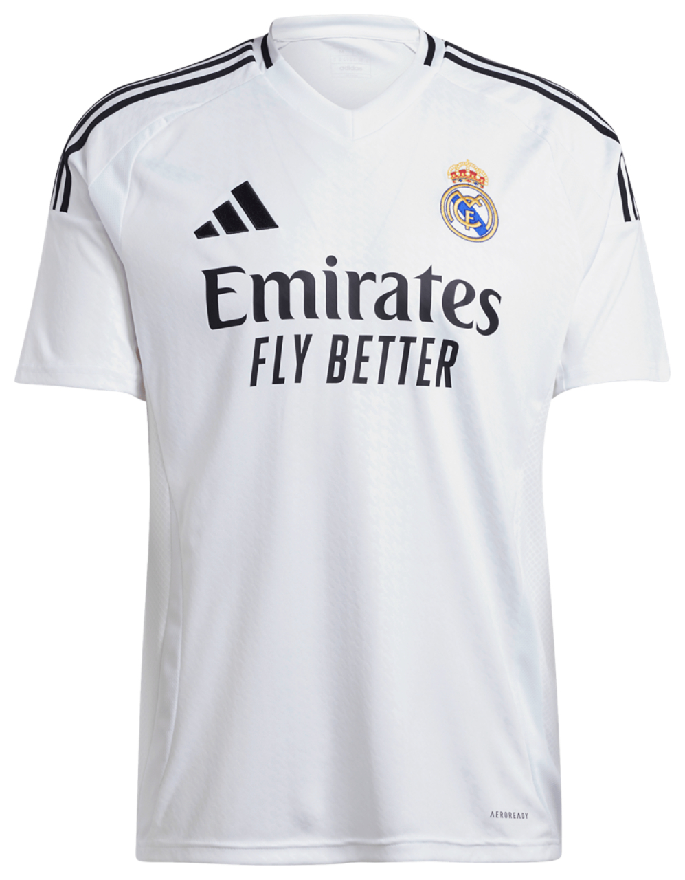 adidas Real Madrid 24/25 Home Short Sleeve Jersey Image 5 of 6. Tap to open photo gallery.