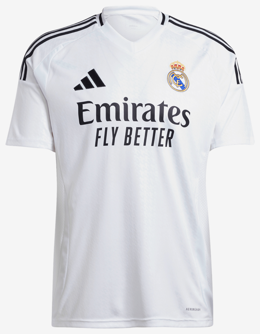 adidas Real Madrid 24/25 Home Short Sleeve Jersey Image 5 of 6. Tap to open photo gallery.