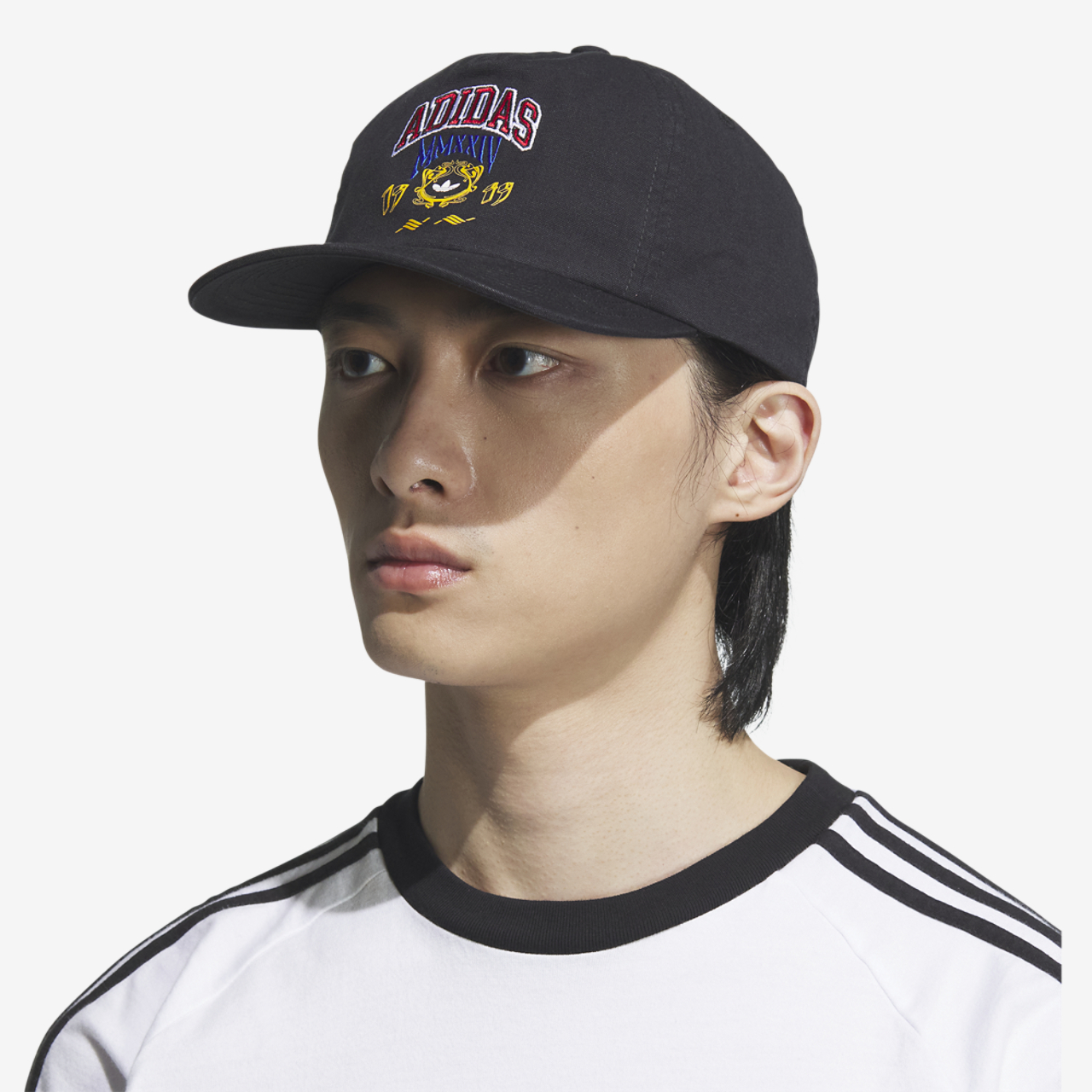adidas Originals 5-Panel Varsity Strapback Image 4 of 4. Tap to open photo gallery.