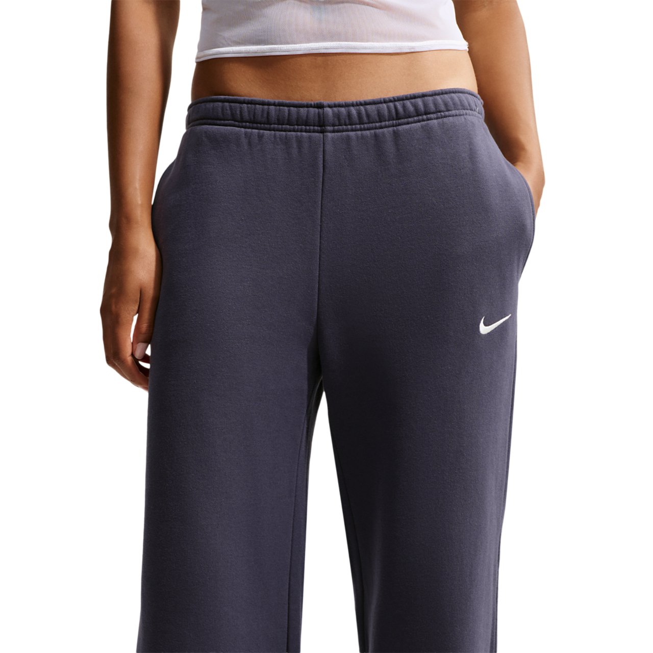 Nike Studio Fleece STD Wide Leg Pants - Women's | Foot Locker