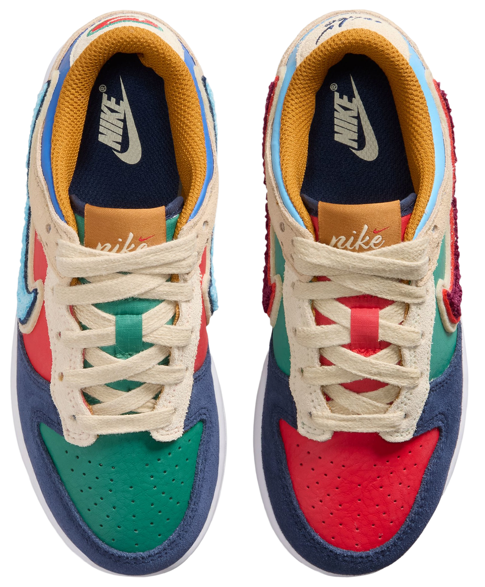 Nike Dunk Low 童款 - Blue/Red - Image 6