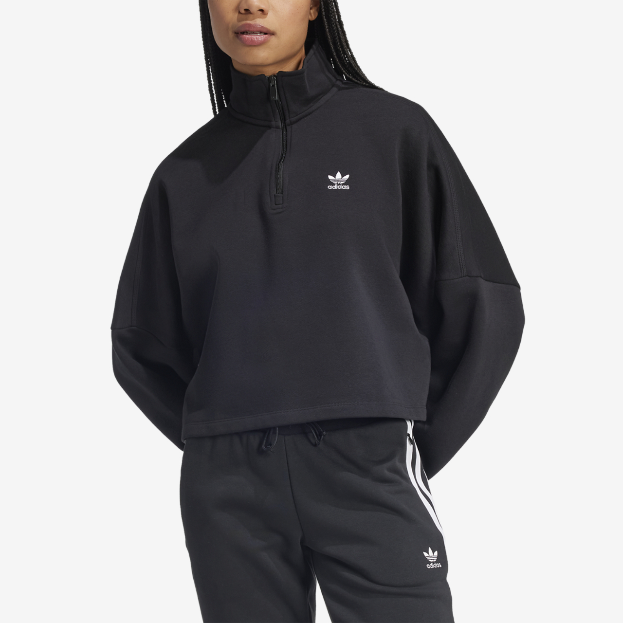 adidas Originals Trefoil Essentials H/Z Sweatshirt Image 2 of 5. Tap to open photo gallery.