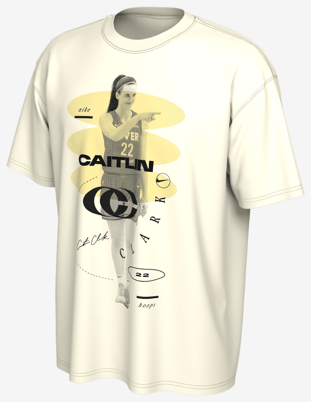 Nike WNBA Caitlin Clark Logo T-Shirt Image 1 of 2. Tap to open photo gallery.