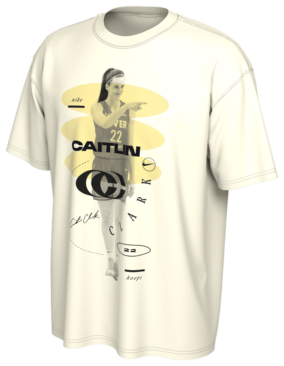 Nike WNBA Caitlin Clark Logo T-Shirt Image 1 of 2. Tap to open photo gallery.