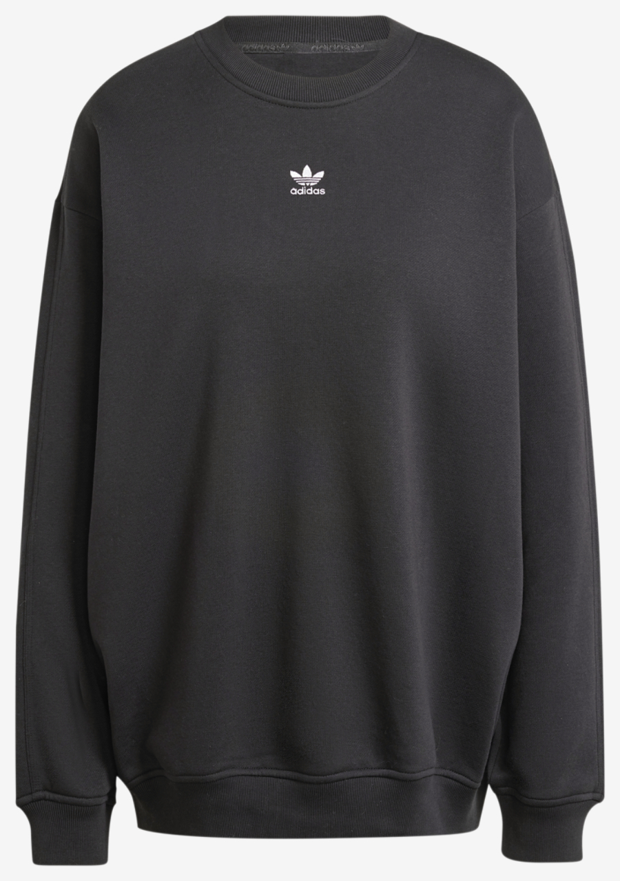 adidas Originals Fleece Oversized Crewneck Sweater Image 1 of 1. Tap to open photo gallery.