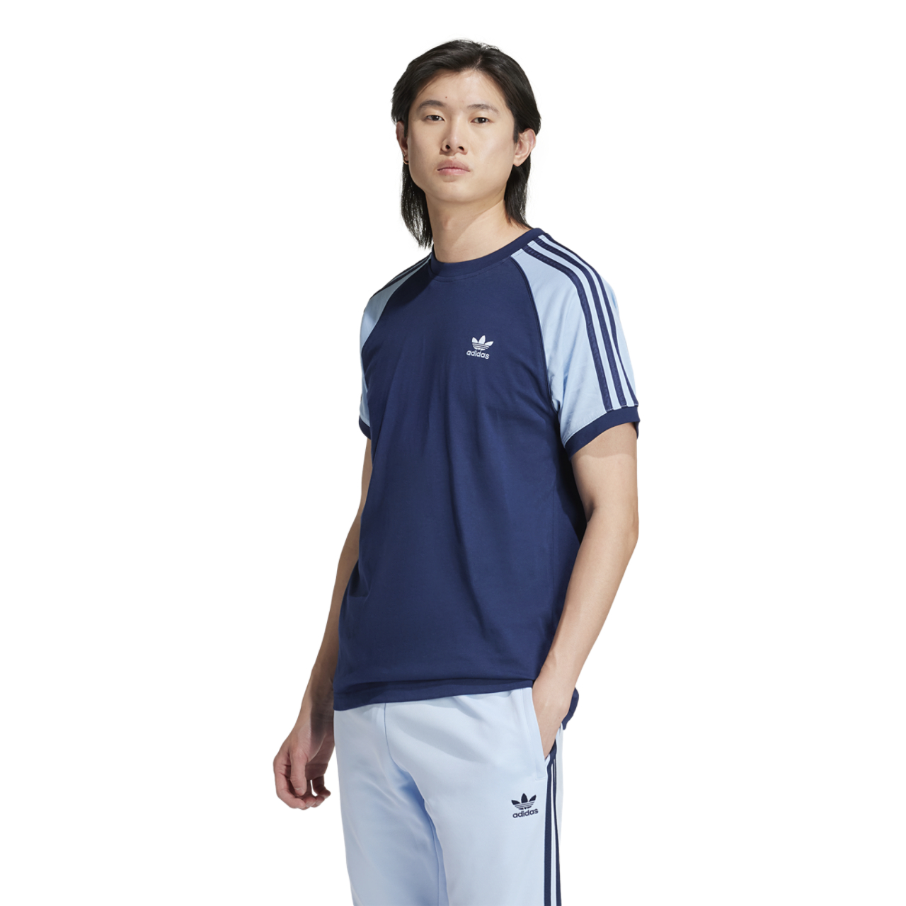 adidas Originals CB SST 3 Stripe T-Shirt Image 1 of 5. Tap to open photo gallery.