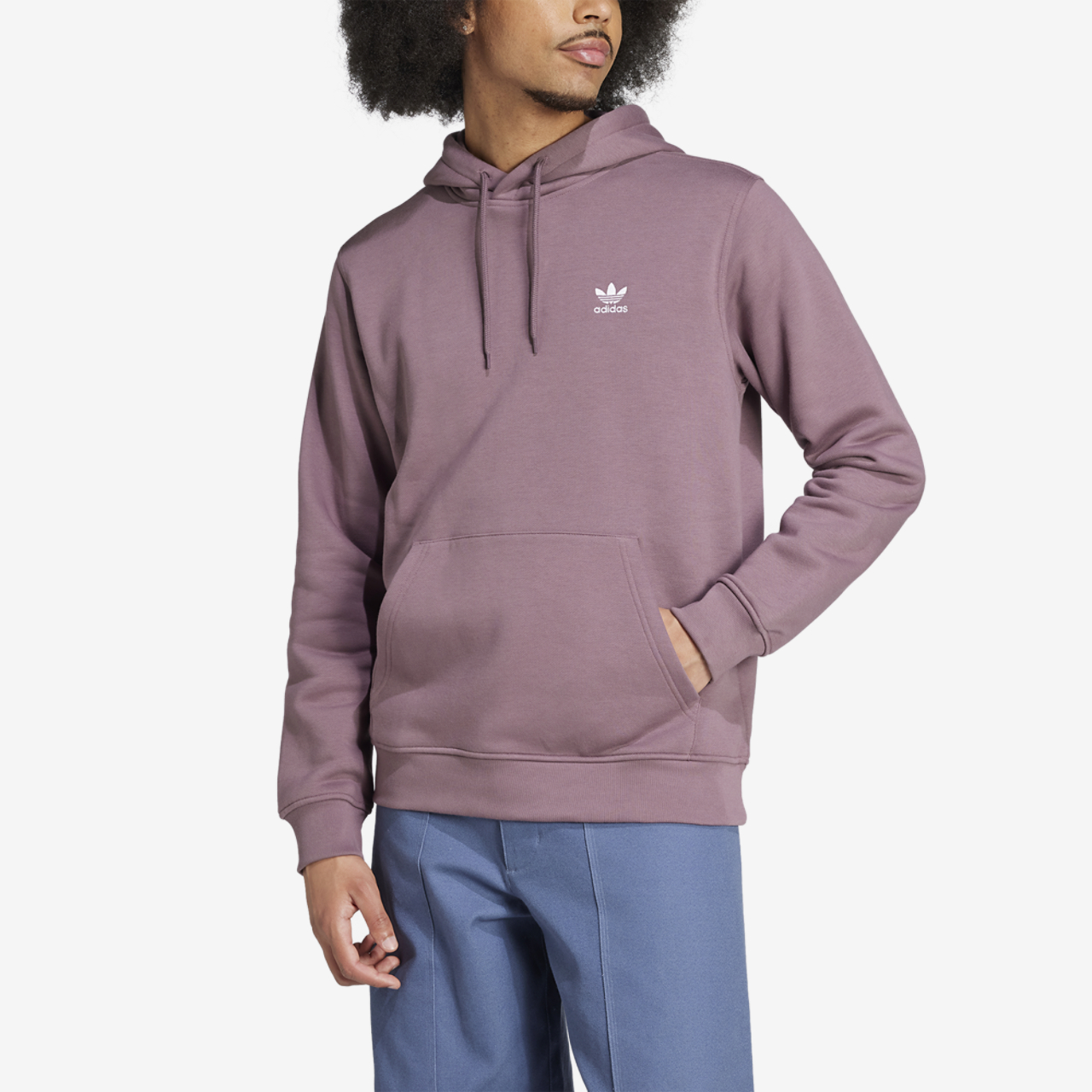 adidas Originals Trefoil Essentials Lifestyle Hoodie Image 1 of 5. Tap to open photo gallery.