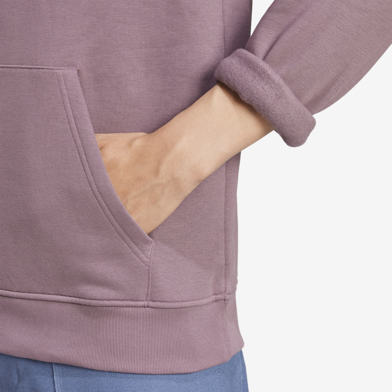 adidas Originals Trefoil Essentials Lifestyle Hoodie Image 4 of 5. Tap to open photo gallery.