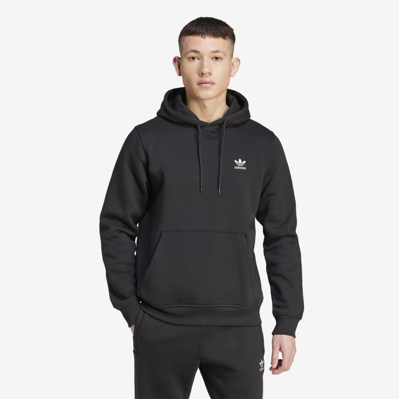 adidas Originals Trefoil Essentials Lifestyle Hoodie Image 1 of 5. Tap to open photo gallery.