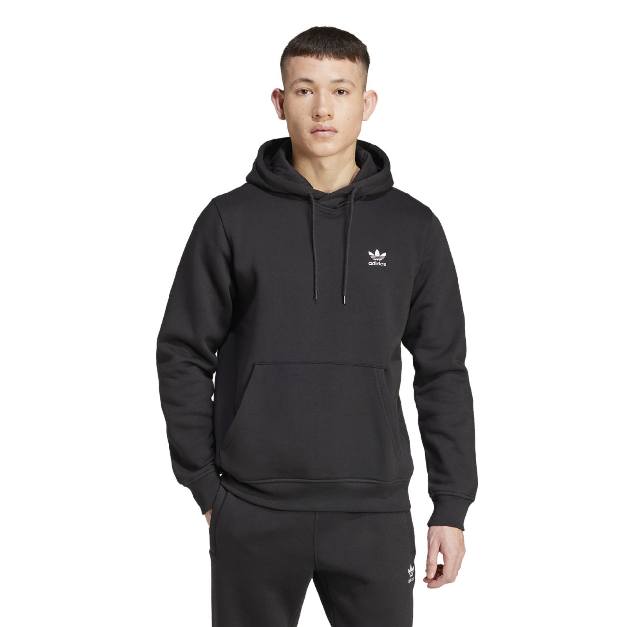 adidas Originals Trefoil Essentials Lifestyle Hoodie Image 1 of 5. Tap to open photo gallery.