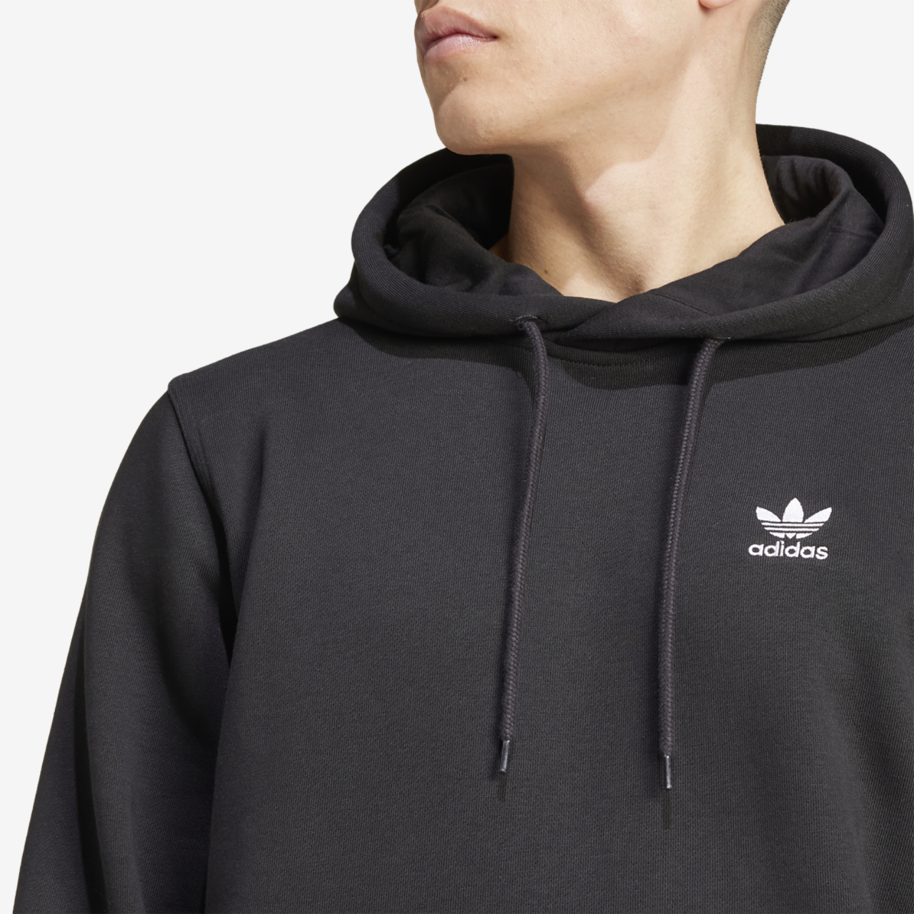 adidas Originals Trefoil Essentials Lifestyle Hoodie Image 4 of 5. Tap to open photo gallery.