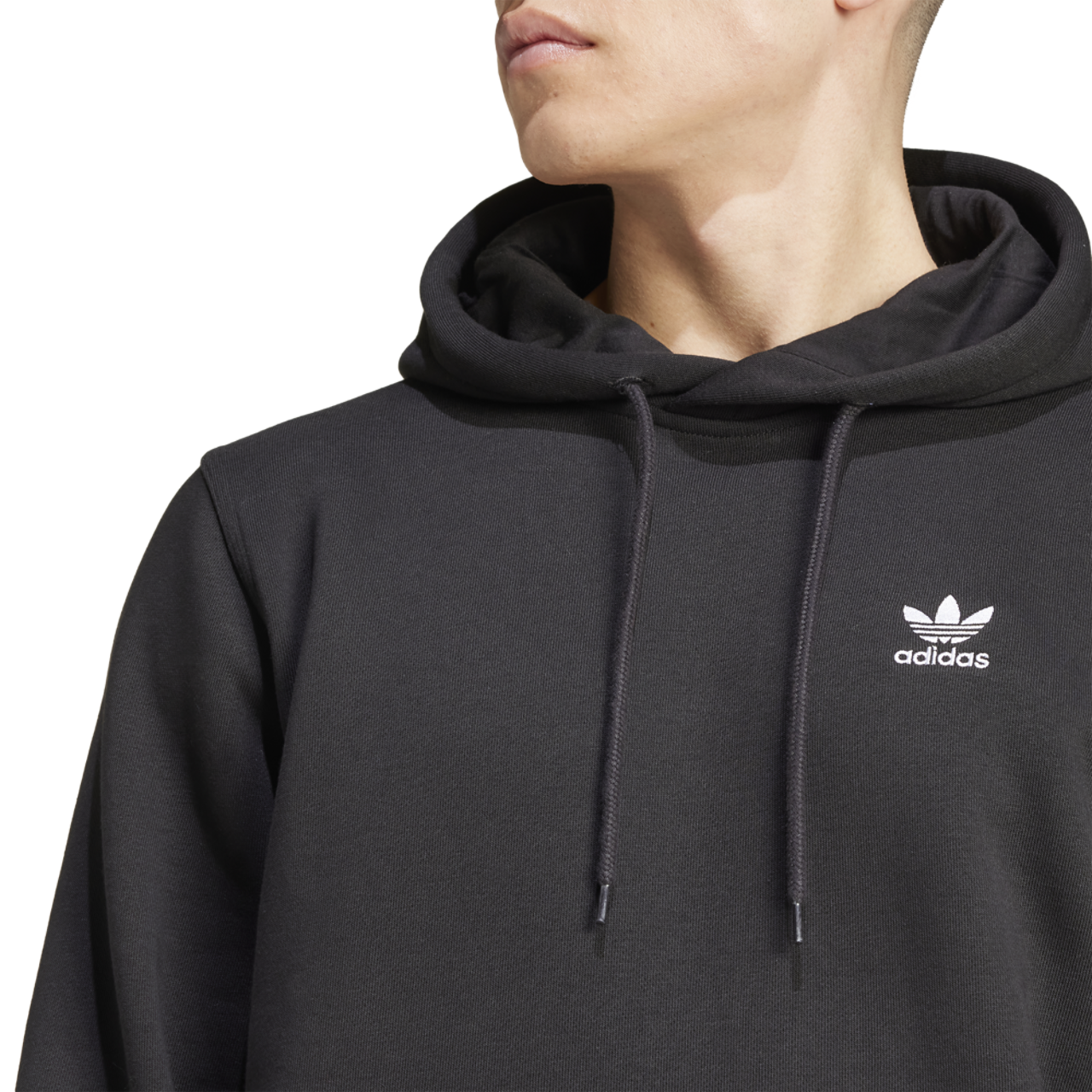 adidas Originals Trefoil Essentials Lifestyle Hoodie Image 4 of 5. Tap to open photo gallery.