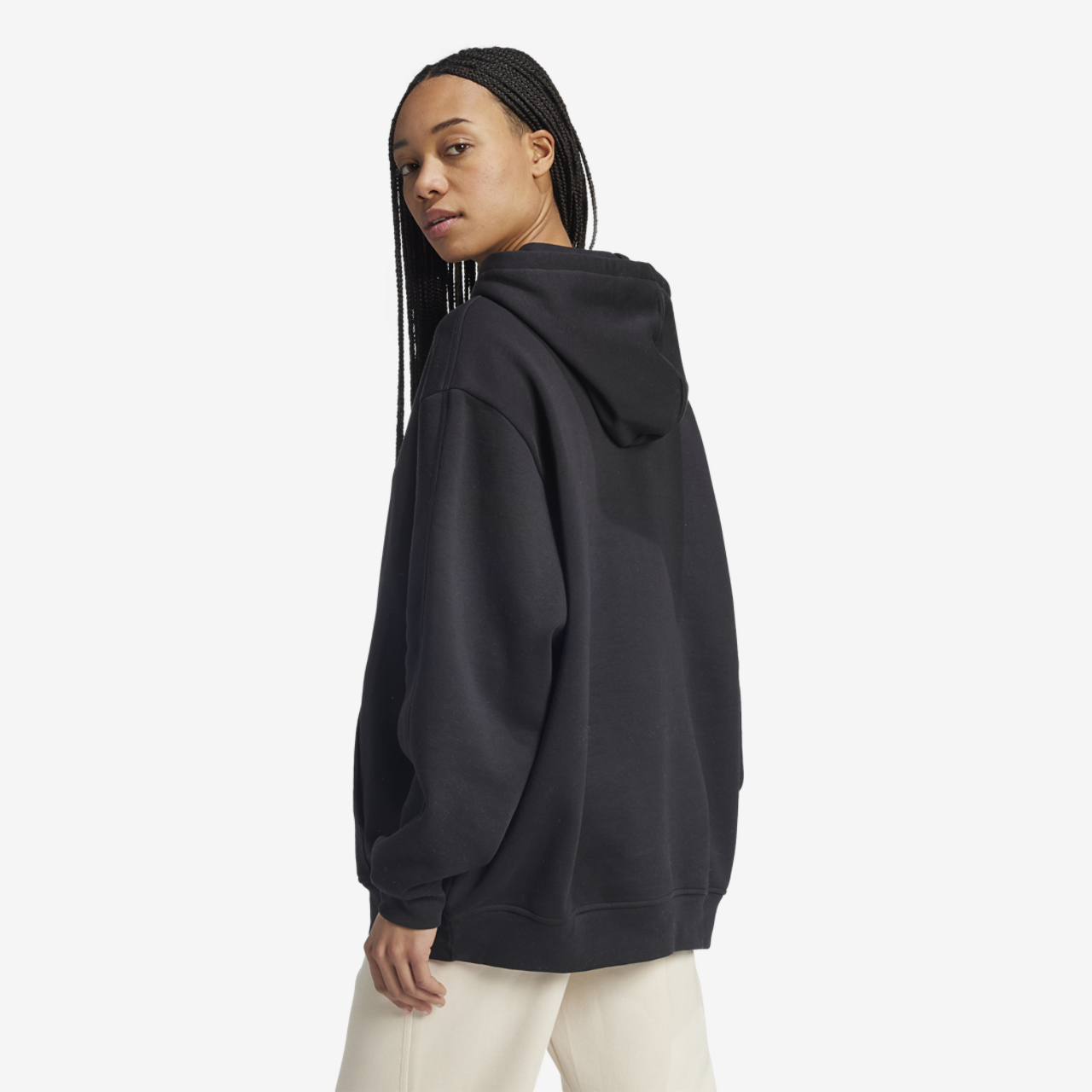adidas Originals Essentials Oversized Hoodie Image 2 of 5. Tap to open photo gallery.