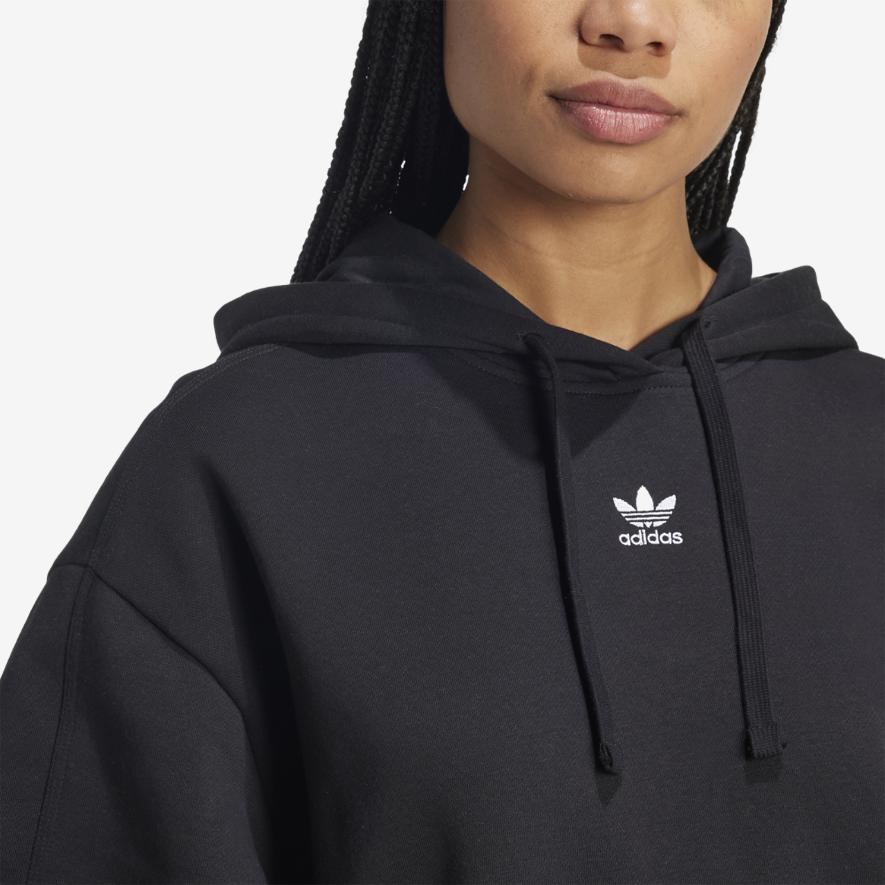 adidas Originals Essentials Oversized Hoodie Image 3 of 5. Tap to open photo gallery.