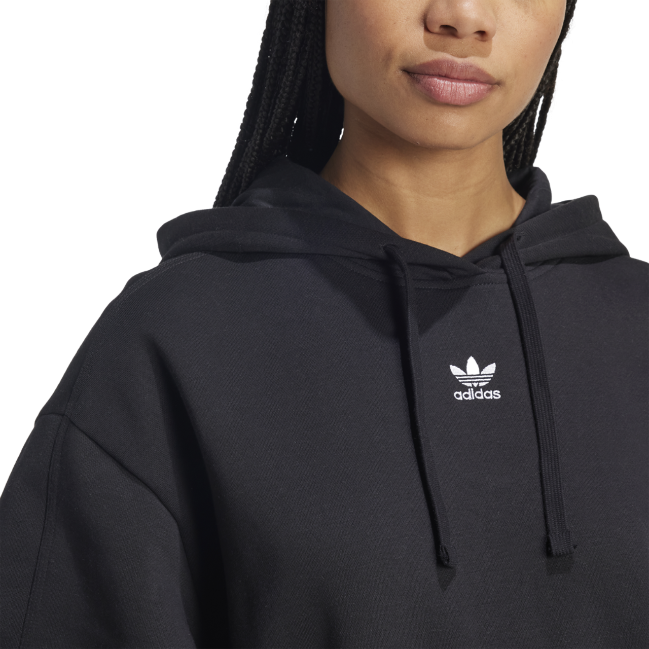 adidas Originals Essentials Oversized Hoodie Image 3 of 5. Tap to open photo gallery.