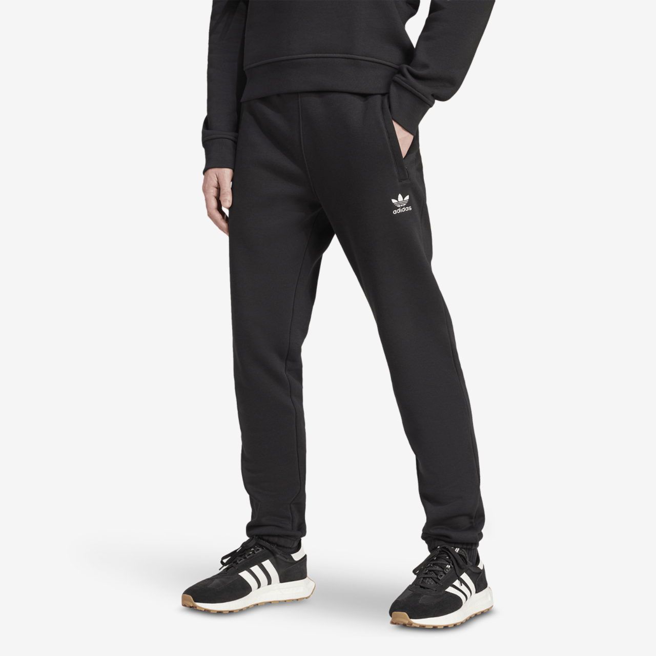 adidas Originals Trefoil Essentials Lifestyle Pants Image 1 of 5. Tap to open photo gallery.