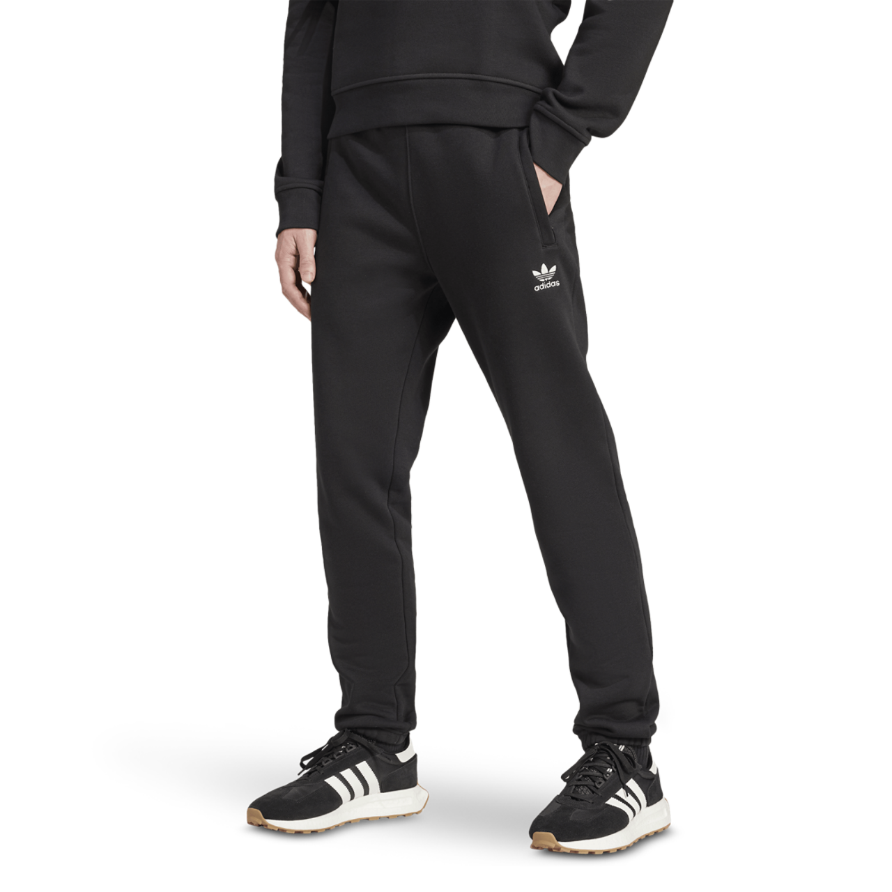 adidas Originals Trefoil Essentials Lifestyle Pants Image 1 of 5. Tap to open photo gallery.
