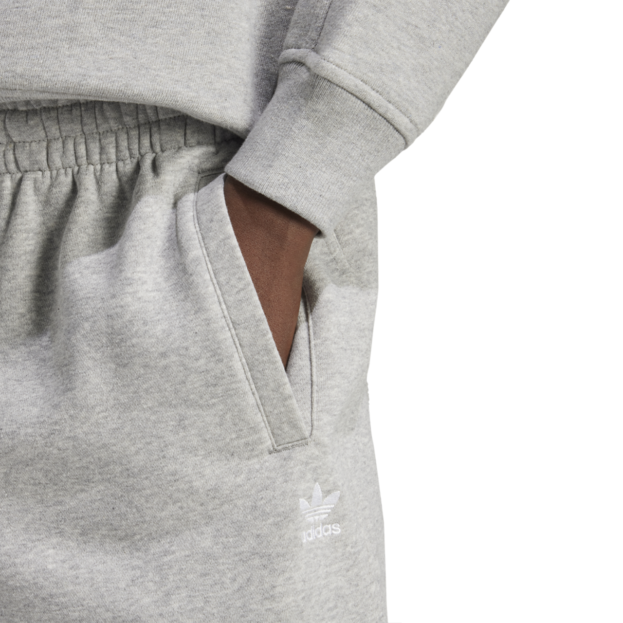 adidas Originals Trefoil Essentials Fleece Pants Image 3 of 4. Tap to open photo gallery.