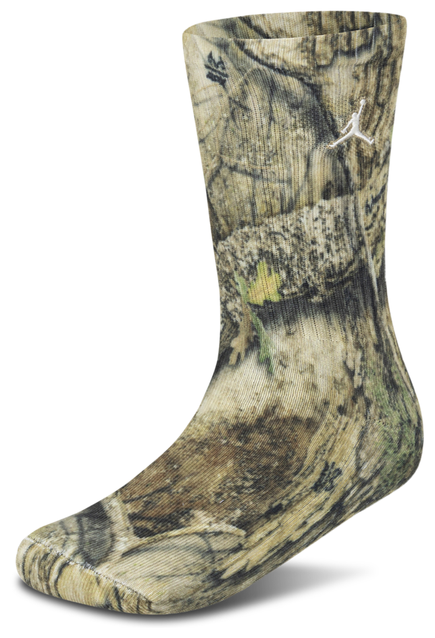 Jordan Realtree Printed Single Crew Socks Image 1 of 2. Tap to open photo gallery.