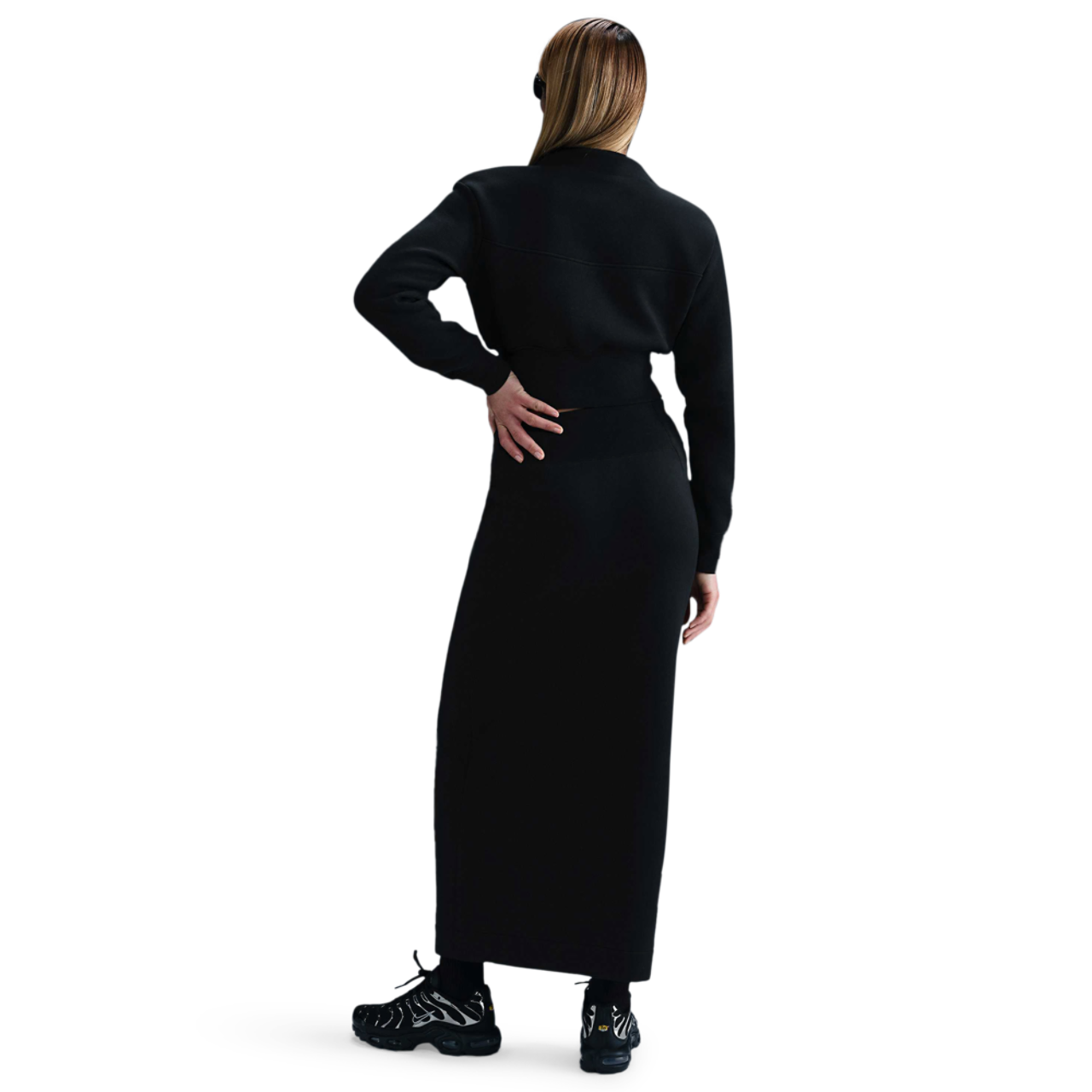Nike NSW Tech Fleece Crop Half-Zip Image 5 of 5. Tap to open photo gallery.