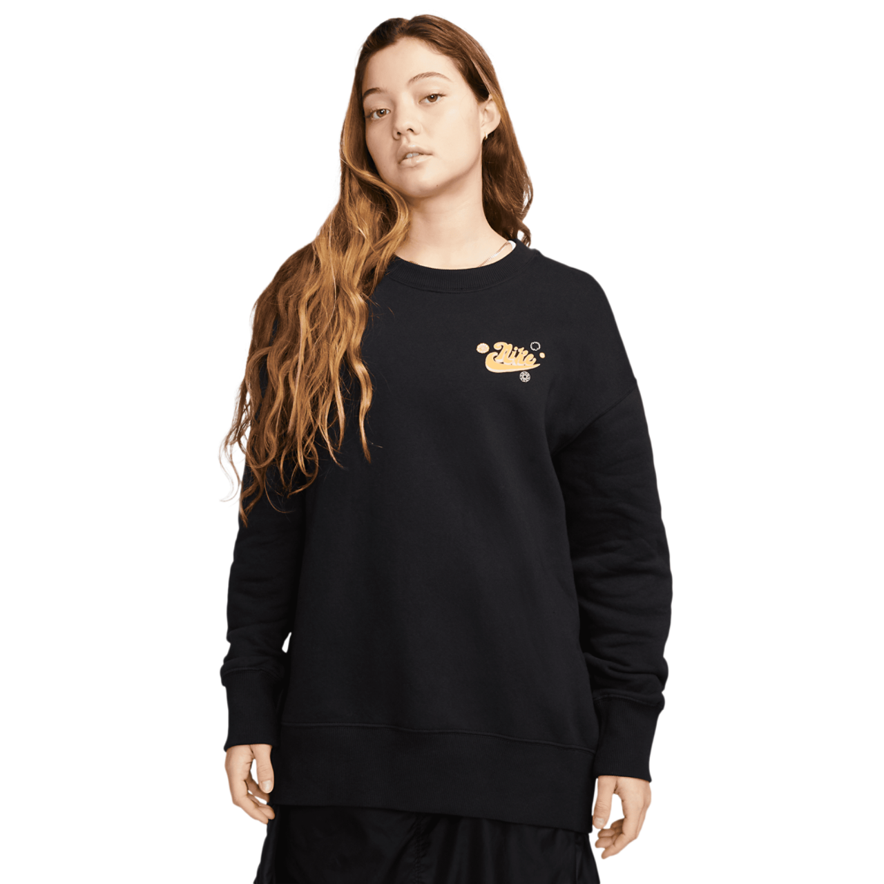 Nike NSW Phoenix Fleece OS Happy Crew Image 1 of 3. Tap to open photo gallery.