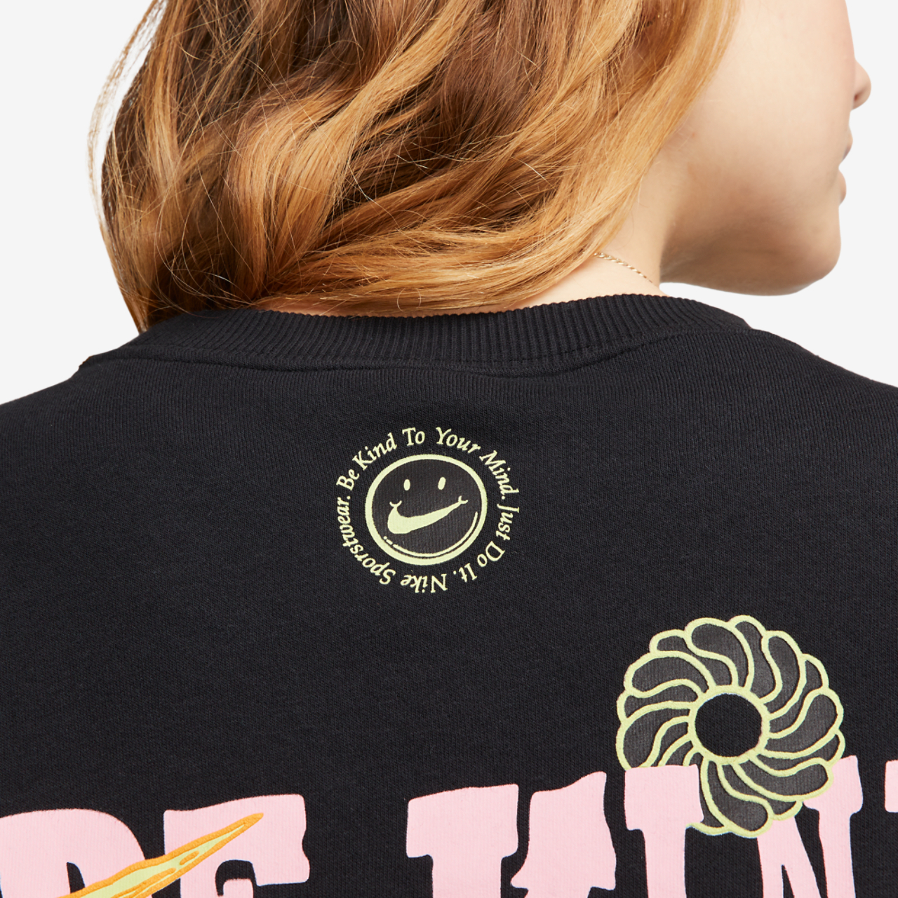 Nike NSW Phoenix Fleece OS Happy Crew Image 3 of 3. Tap to open photo gallery.