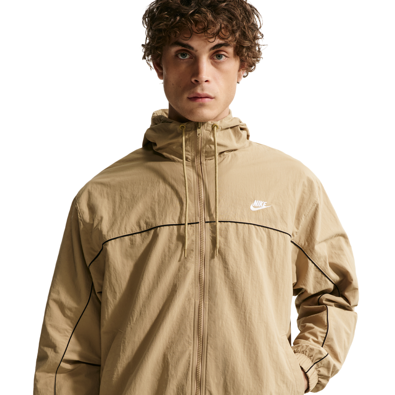 Nike Club Athlete Hooded Jacket Image 1 of 5. Tap to open photo gallery.
