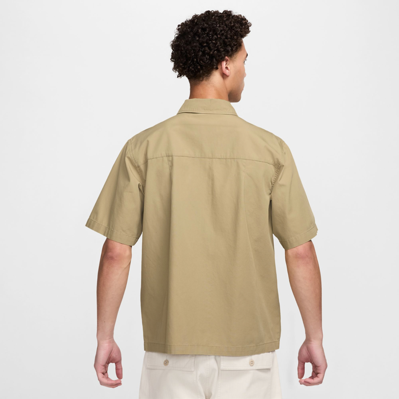 Nike Club Short Sleeve Button T-Shirt Image 2 of 2. Tap to open photo gallery.