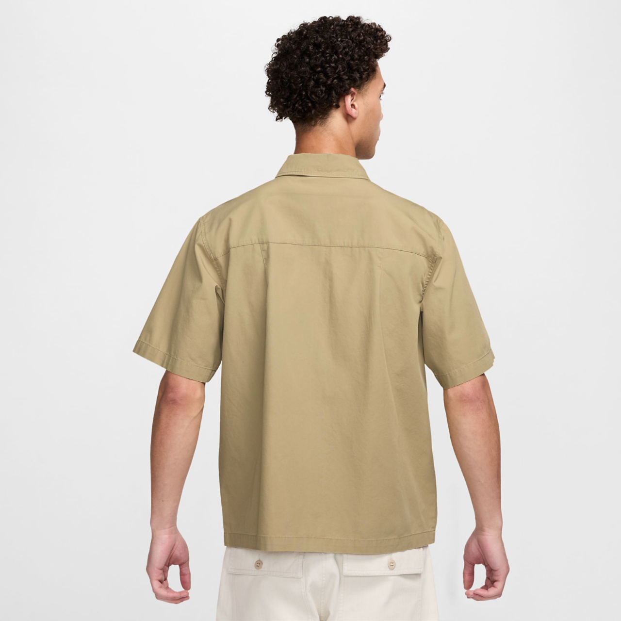 Nike Club Short Sleeve Button T-Shirt Image 2 of 2. Tap to open photo gallery.