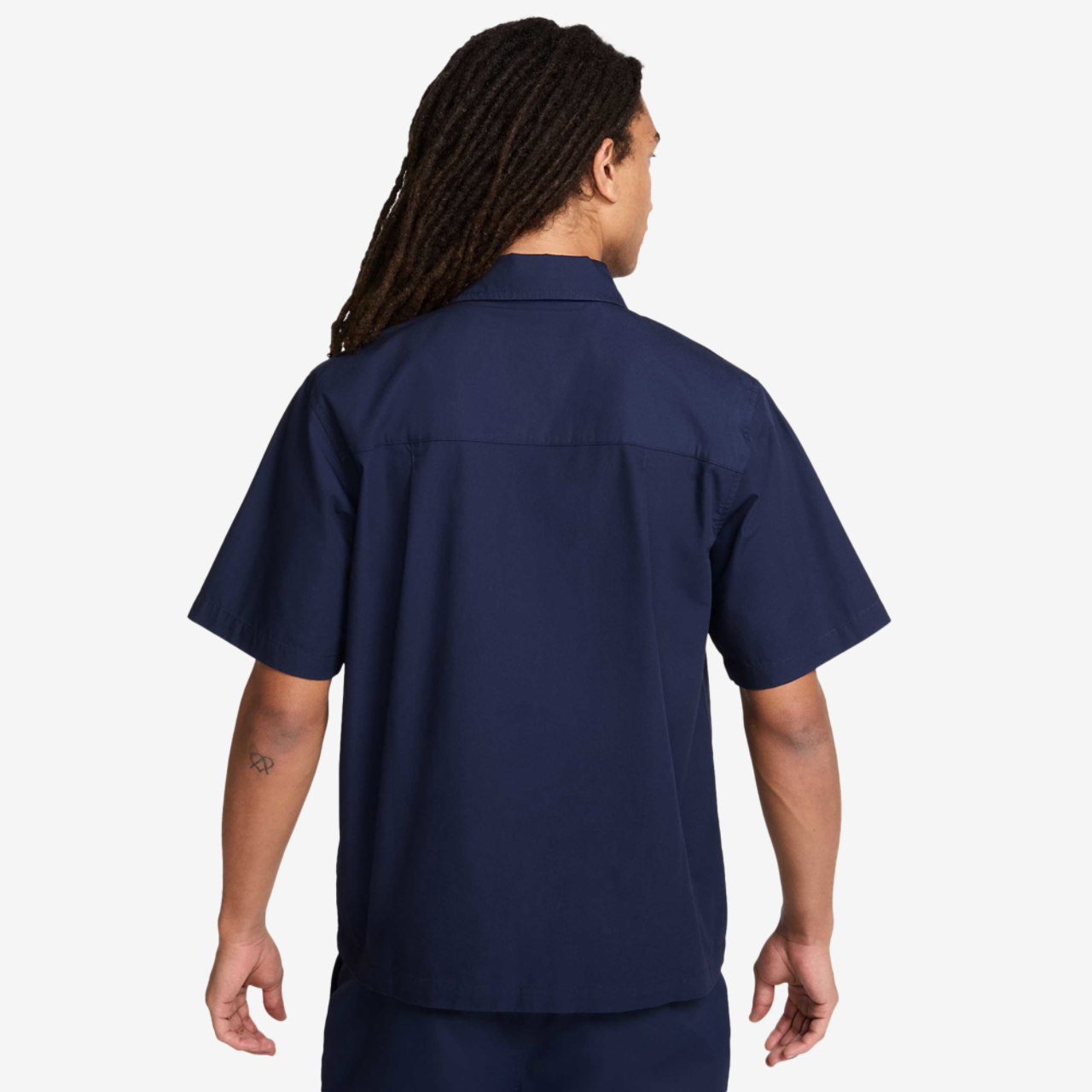Nike Club Short Sleeve Button T-Shirt Image 2 of 5. Tap to open photo gallery.