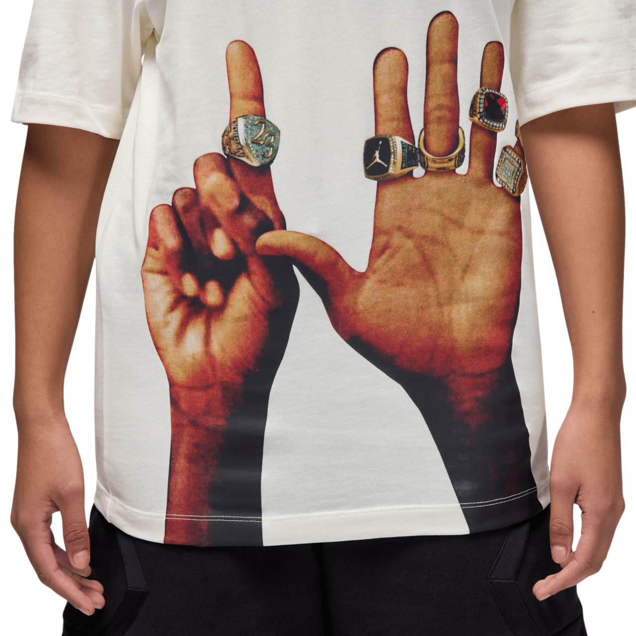 Jordan Flight MVP '85 6 Rings Crew Image 4 of 6. Tap to open photo gallery.