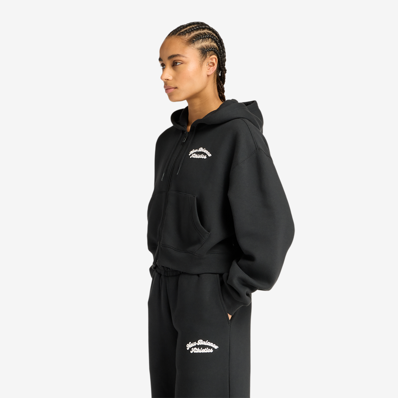 New Balance Linear Heritage Fleece Full-Zip Image 3 of 7. Tap to open photo gallery.