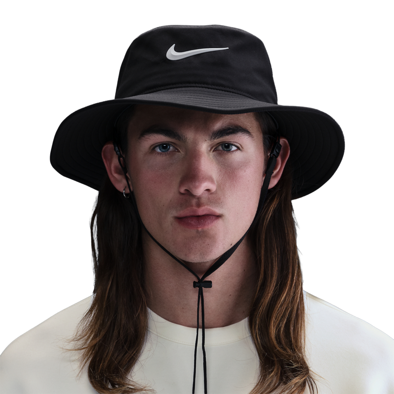 Nike DriFit Apex Bucket Wide Brim Hat Image 1 of 2. Tap to open photo gallery.