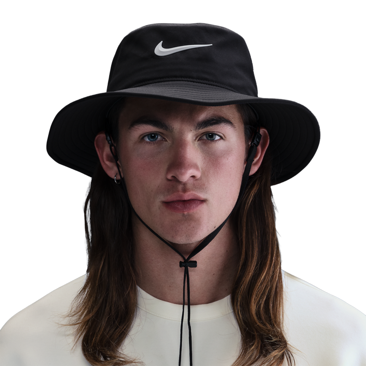 Nike DriFit Apex Bucket Wide Brim Hat Image 1 of 2. Tap to open photo gallery.