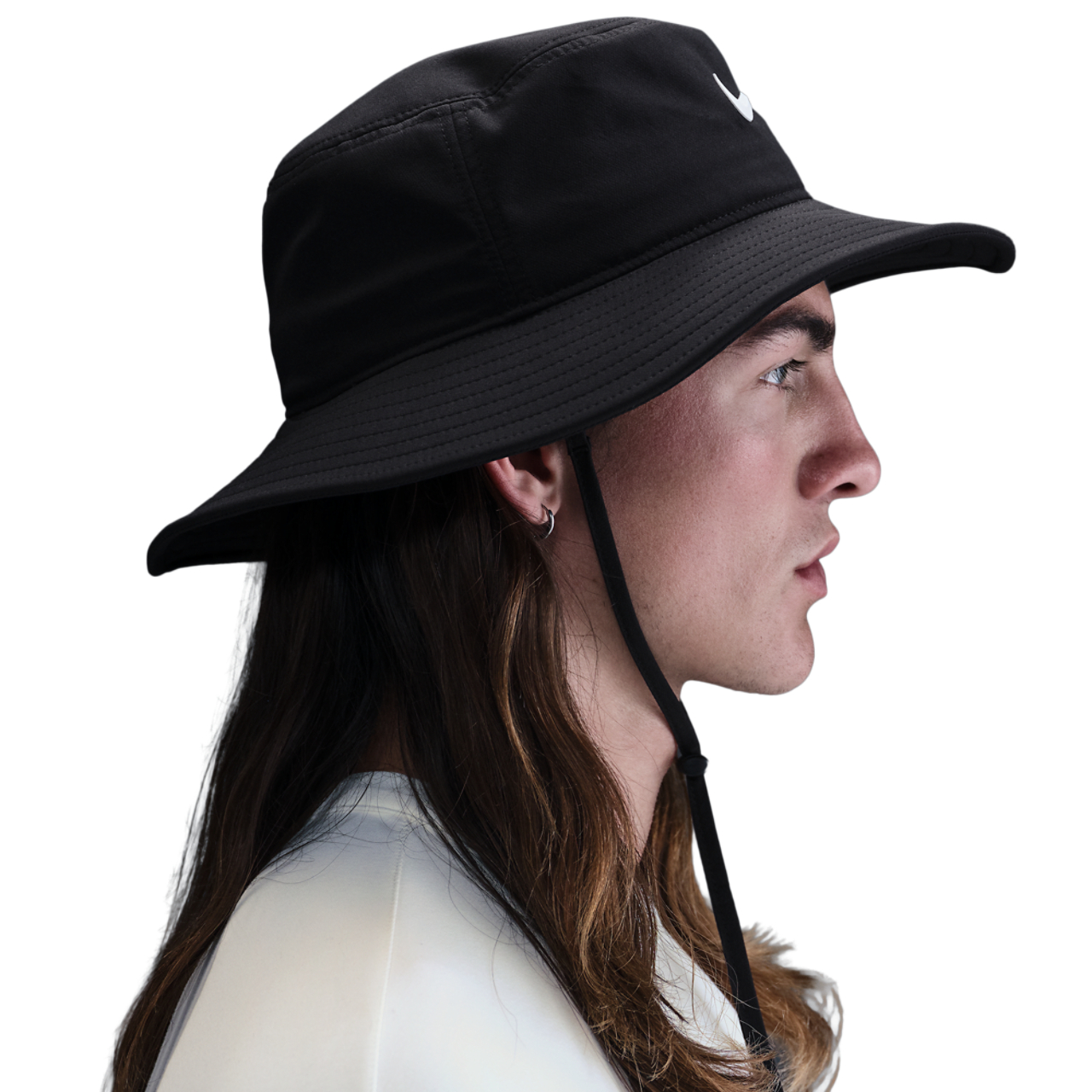 Nike DriFit Apex Bucket Wide Brim Hat Image 2 of 2. Tap to open photo gallery.