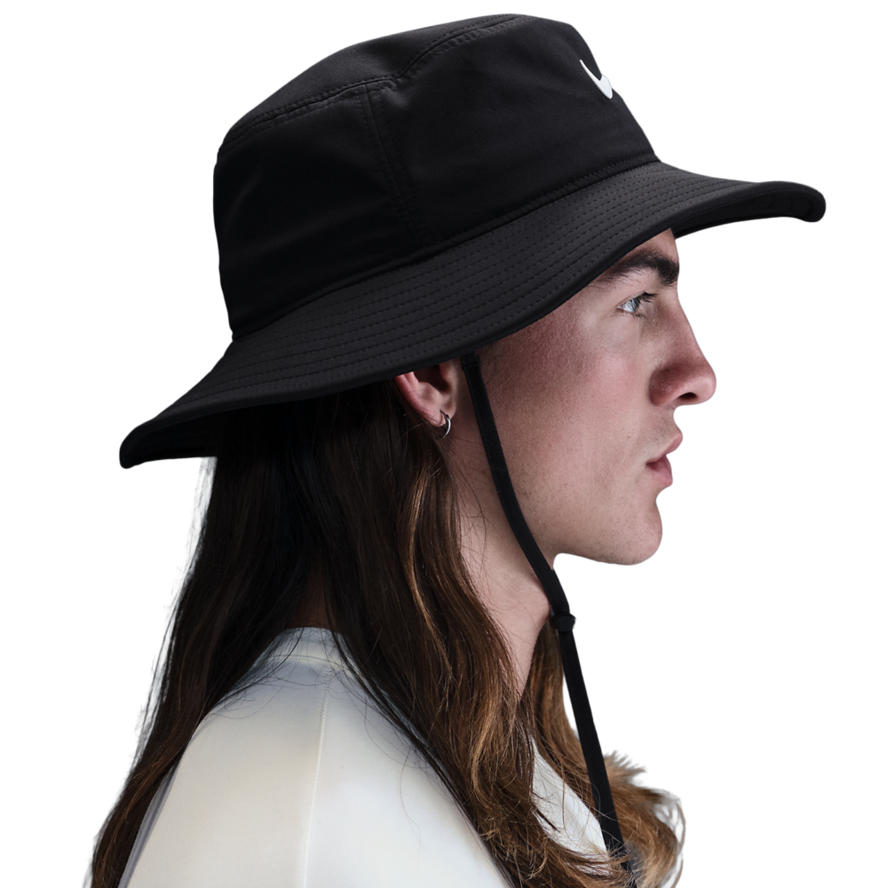Nike DriFit Apex Bucket Wide Brim Hat Image 2 of 2. Tap to open photo gallery.