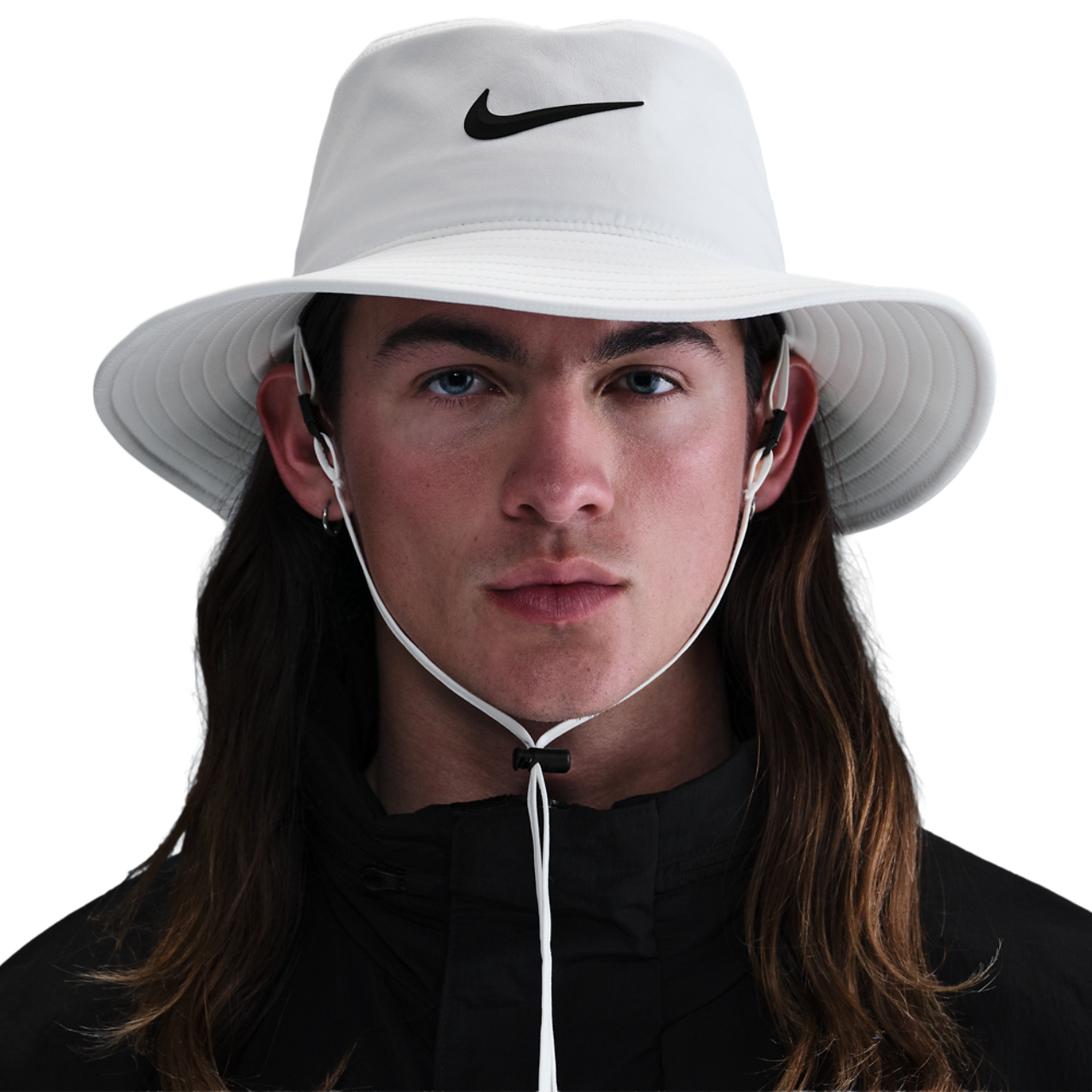 Nike DriFit Apex Bucket Wide Brim Hat Image 1 of 2. Tap to open photo gallery.