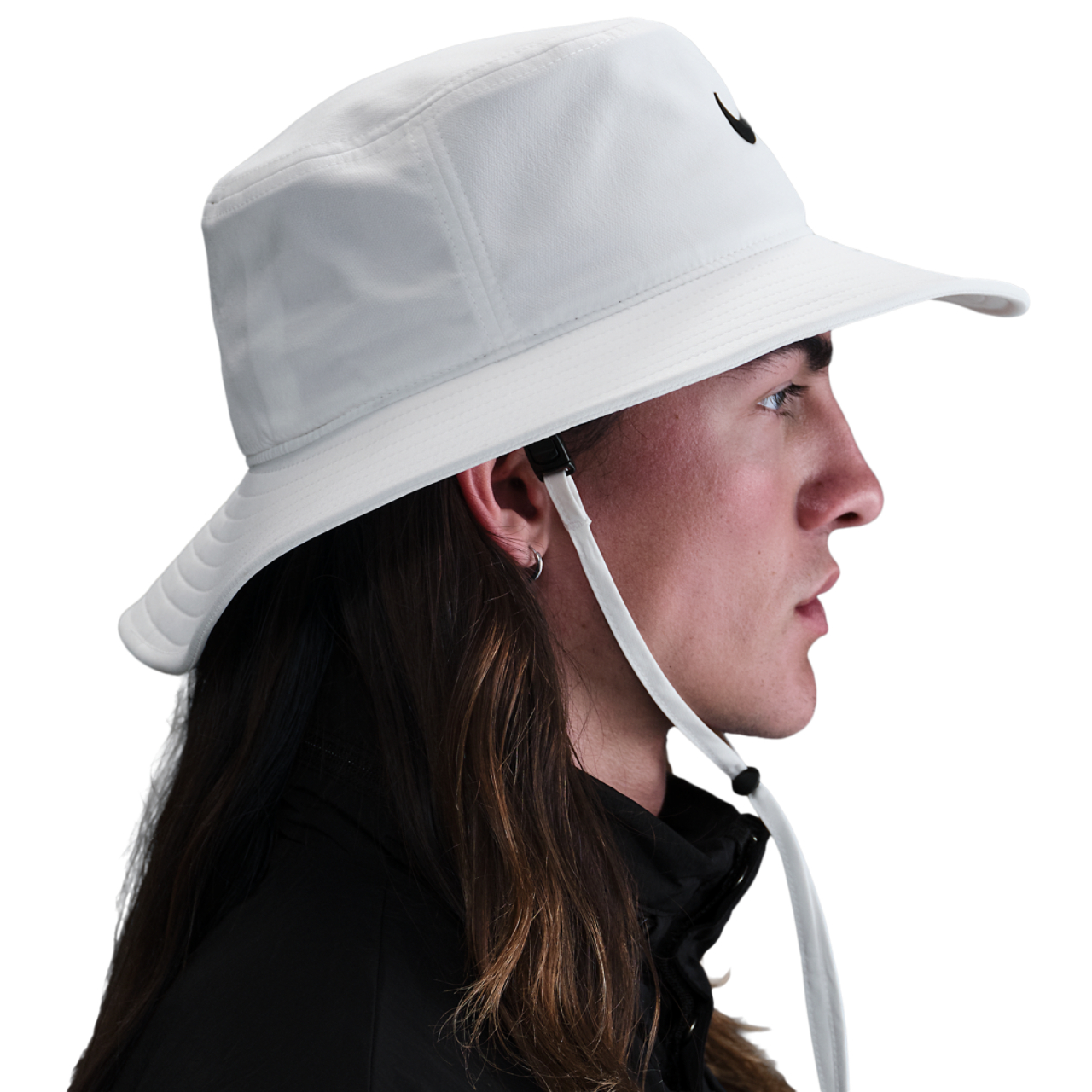 Nike DriFit Apex Bucket Wide Brim Hat Image 2 of 2. Tap to open photo gallery.