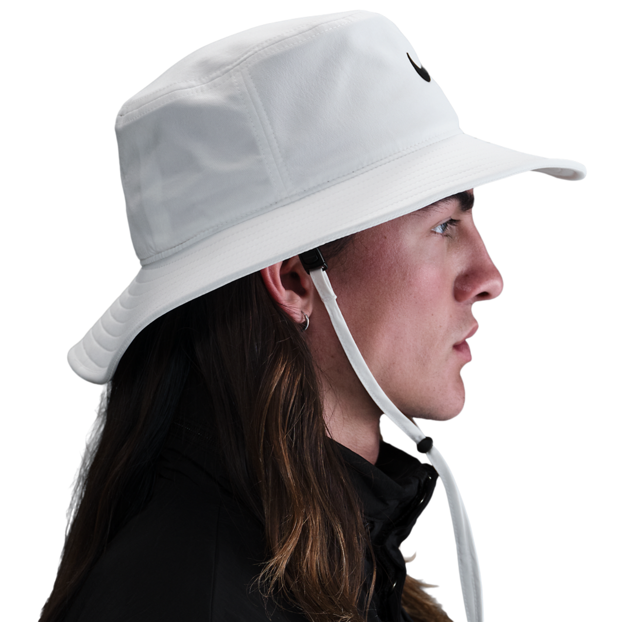 Nike DriFit Apex Bucket Wide Brim Hat Image 2 of 2. Tap to open photo gallery.