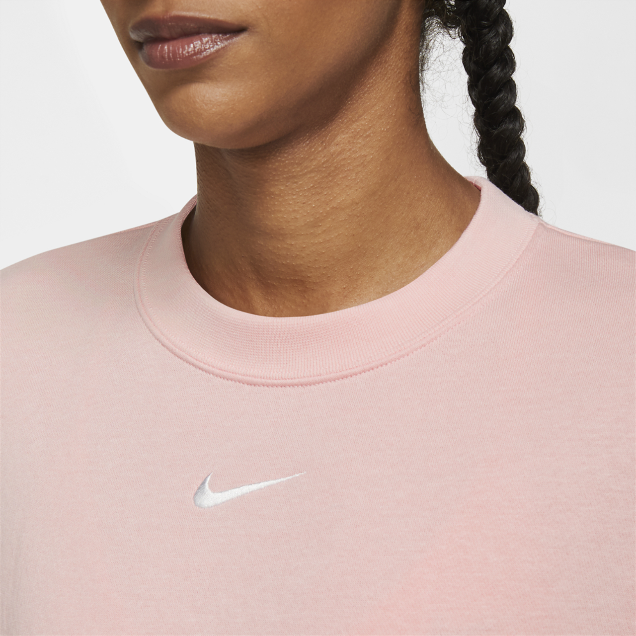 Nike Sportswear Essential Collection Fleece Crew Image 3 of 3. Tap to open photo gallery.