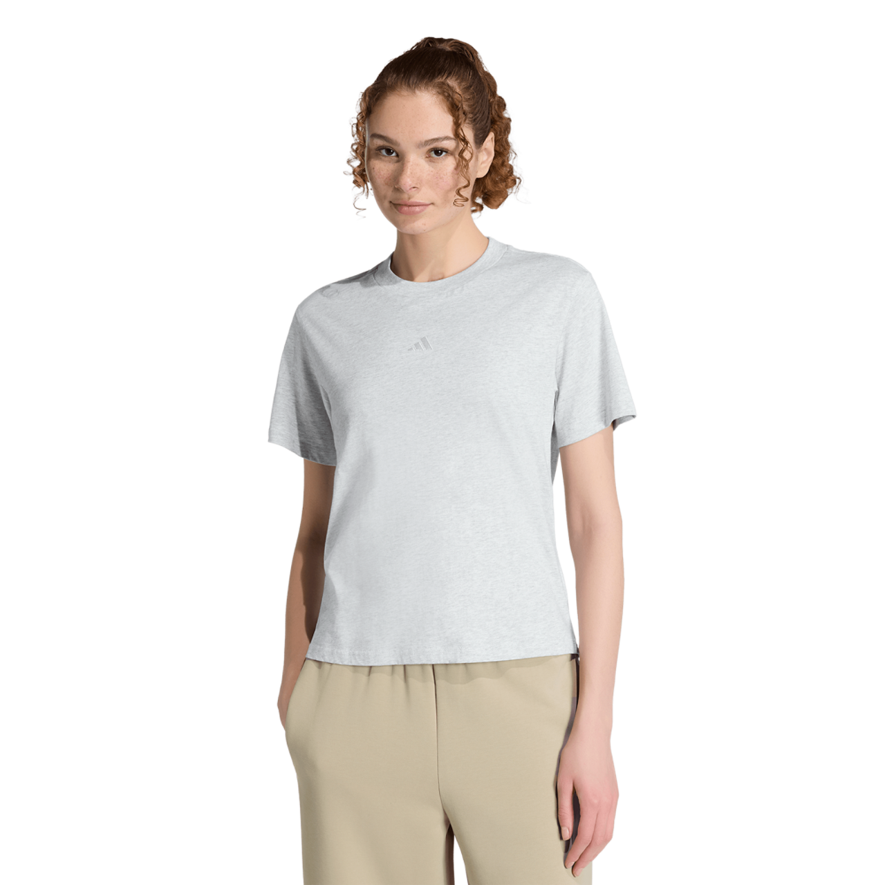 adidas Essentials Small Logo Cotton T-Shirt Image 1 of 6. Tap to open photo gallery.