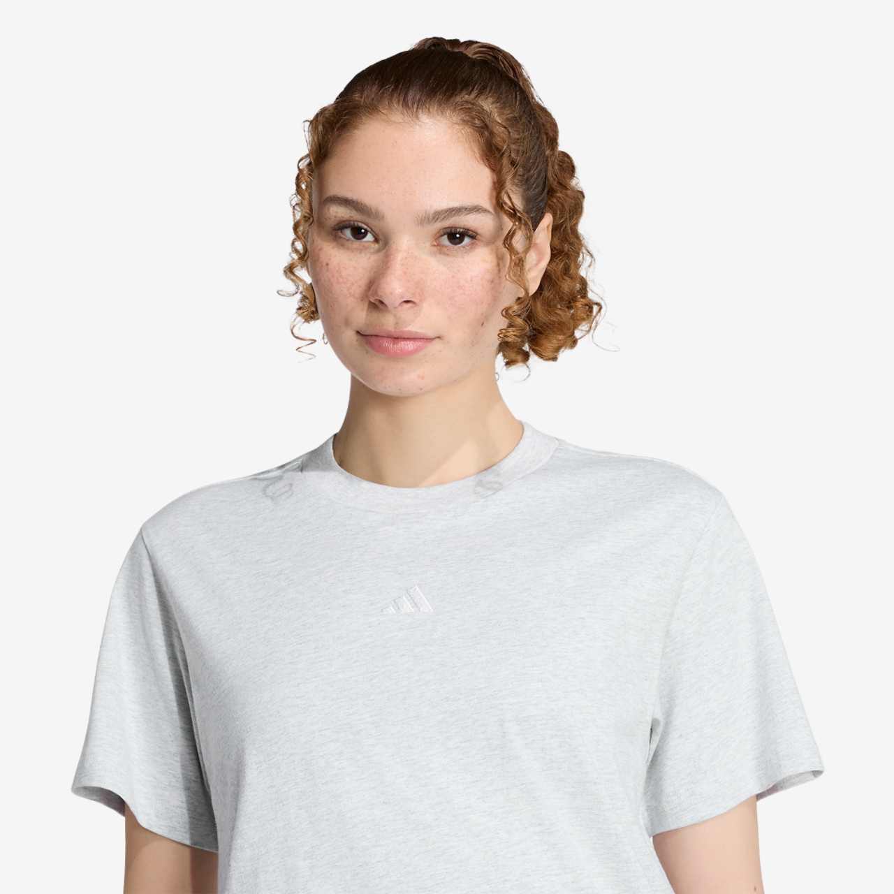 adidas Essentials Small Logo Cotton T-Shirt Image 3 of 6. Tap to open photo gallery.