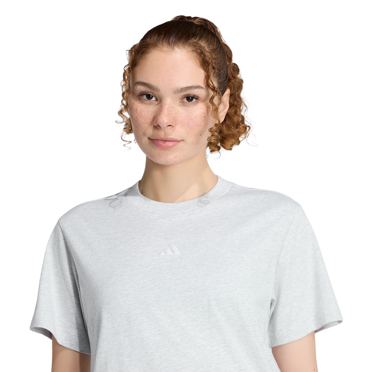 adidas Essentials Small Logo Cotton T-Shirt Image 3 of 6. Tap to open photo gallery.