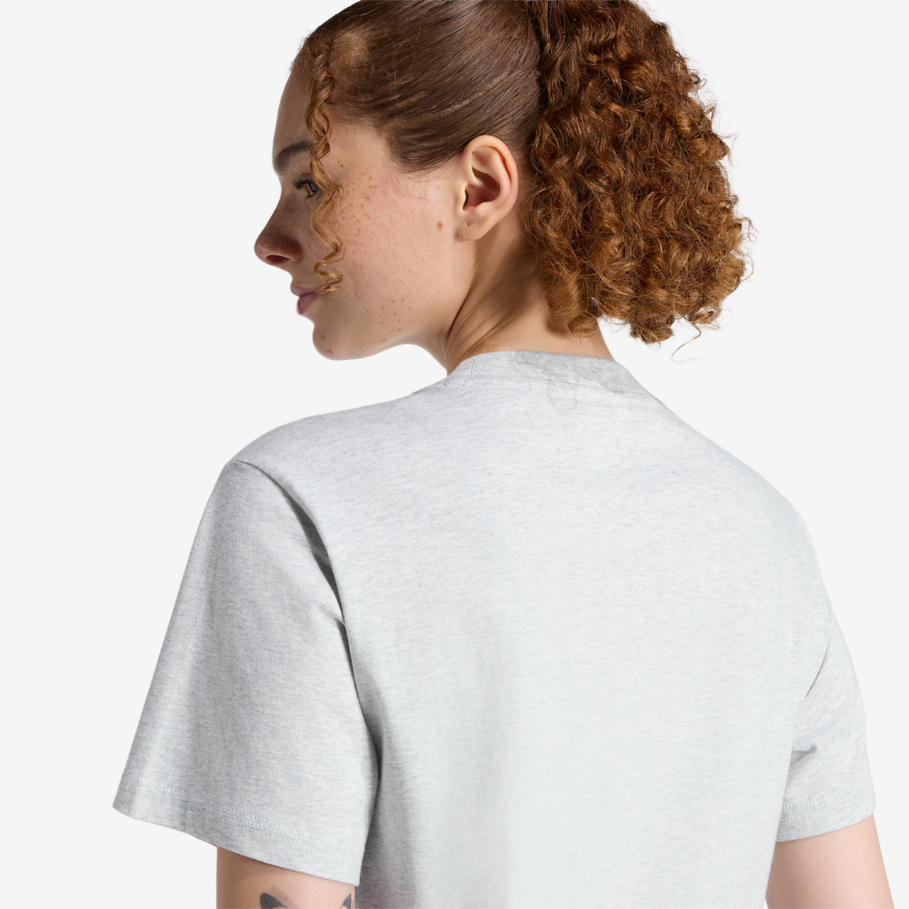 adidas Essentials Small Logo Cotton T-Shirt Image 4 of 6. Tap to open photo gallery.