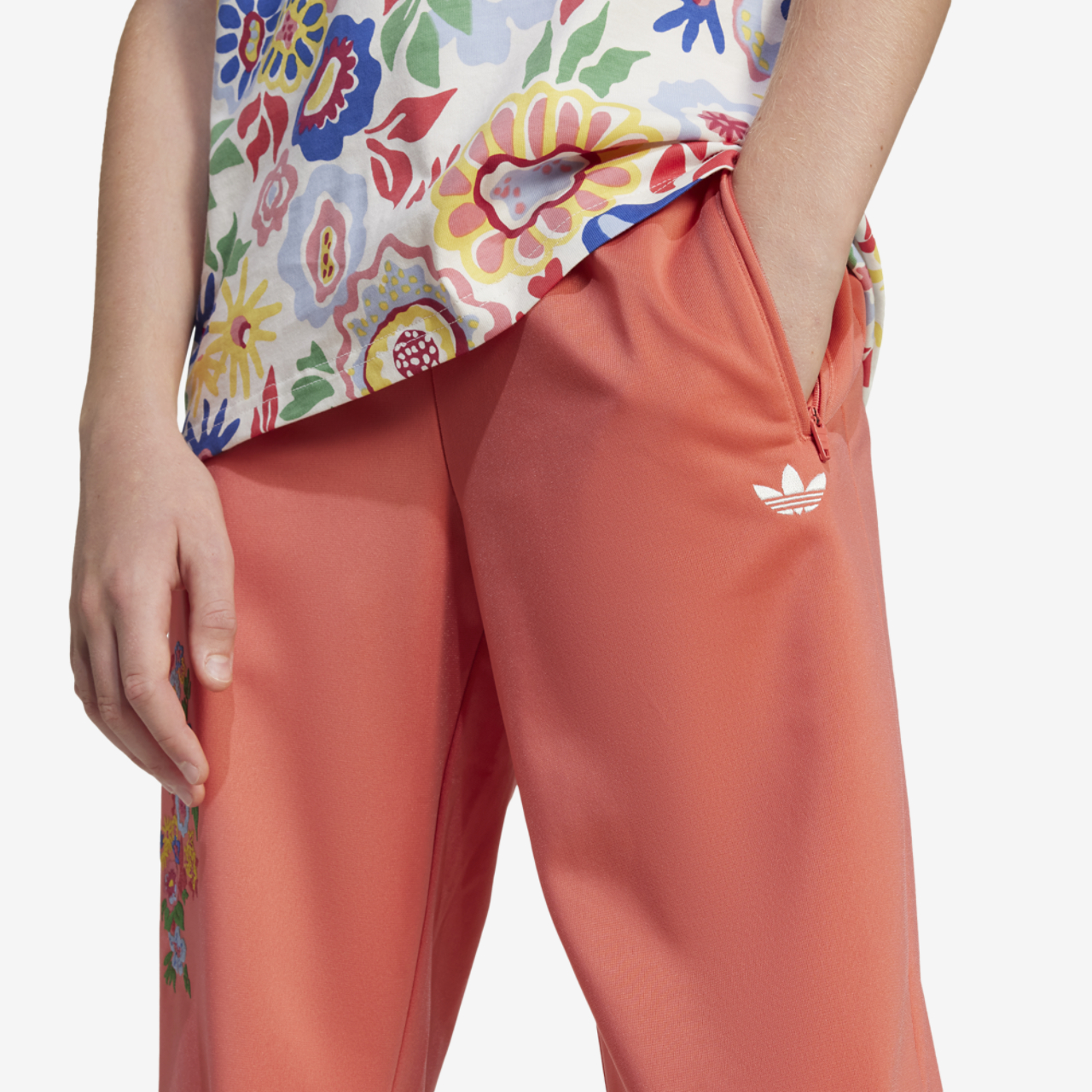 adidas Originals Firebird x Liberty London Track Pants Image 3 of 5. Tap to open photo gallery.