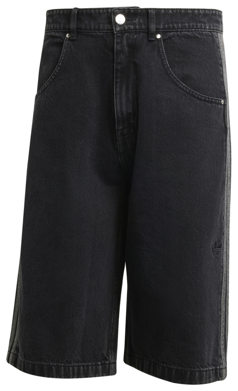 adidas Originals adicolor Denim Firebird Shorts Image 4 of 4. Tap to open photo gallery.