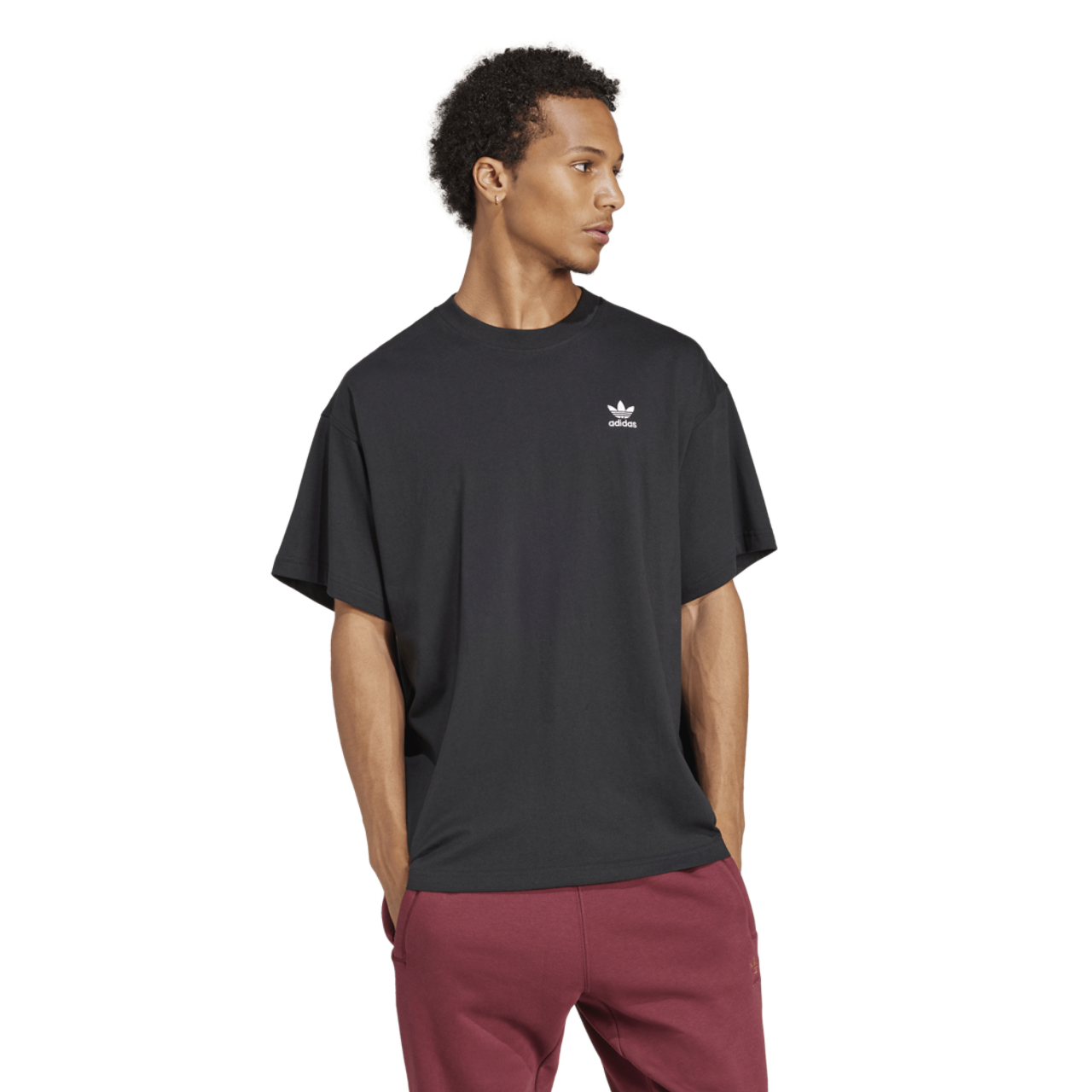 adidas Trefoil Essentials OS T-Shirt Image 1 of 5. Tap to open photo gallery.