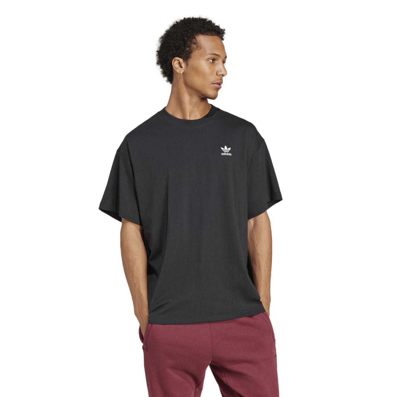 adidas Trefoil Essentials OS T-Shirt Image 1 of 5. Tap to open photo gallery.